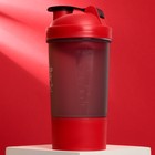 Шейкер спортивный «Лидер», красный, с чашей под протеин, 500 мл - Фото 6