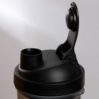 Шейкер спортивный «Не трогай», чёрный, с чашей под протеин, 500 мл - фото 4481912