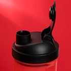 Шейкер спортивный «Грех», красно-чёрный, с чашей под протеин 500 мл - фото 4334275