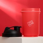 Шейкер спортивный «Грех», красно-чёрный, с чашей под протеин 500 мл - фото 4334278