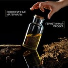 Бутылка стеклянная для соусов и масла с пробковой крышкой Доляна «Парфе», 750 мл, 8×16,5 см - фото 7773333