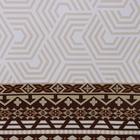 Клеёнка на стол на тканевой основе «Русская», рулон 20 метров, ширина 137 см, толщина 0,25 мм, цвет коричневый - Фото 3