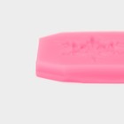 Силиконовый молд «3 снежинки», 13×5×0,5 см, цвет розовый - Фото 5