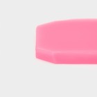 Силиконовый молд «3 снежинки», 13×5×0,5 см, цвет розовый - Фото 6