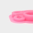 Молд для заливки «Орешки», силикон, 6 ячеек, 9×6.5×1.5 см, розовый - Фото 5