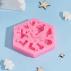 Молд для заливки «Новогодние забавы», силикон, 15 ячеек, 11.5×10×1.5 см, МИКС - Фото 3