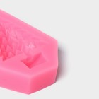 Силиконовый молд «Ёлки-иголки», 7×5,5×1,8 см, цвет розовый - Фото 3