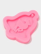 Молд для заливки новогодний «Колокольчик оленя», силикон, 10×9×1.5 см, розовый - Фото 2