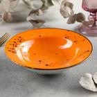 Тарелка керамическая для пасты «Созвездие», 400 мл, d=19 см, цвет оранжевый - фото 9400353