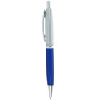 Ручка шариковая автоматическая "Лого. Прано" 0.5 мм, стержень синий, корпус синий + серебро - фото 317842632