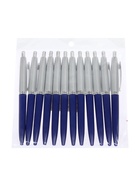 Ручка шариковая автоматическая «Лого. Прано» 0.5 мм, стержень синий, корпус синий + серебро  (артикул 822150)  большой выбор товаров оптом и в розницу по низким ценам с доставкой