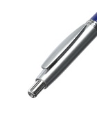 Ручка шариковая автоматическая «Лого. Прано» 0.5 мм, стержень синий, корпус синий + серебро  (артикул 822150)  большой выбор товаров оптом и в розницу по низким ценам с доставкой