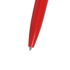 Ручка шариковая автоматическая "Лого. Прано" 0.5 мм, стержень синий, корпус красный + серебро - Фото 2
