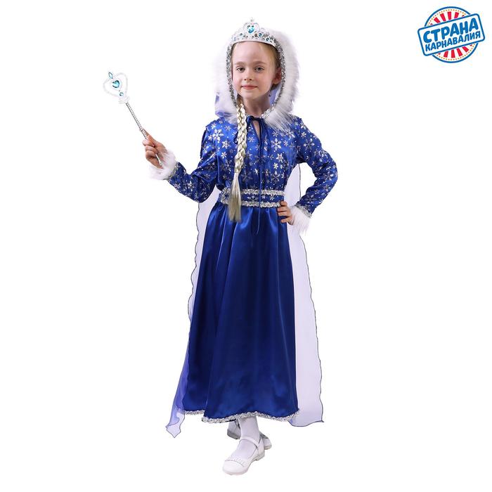 Карнавальный костюм «Принцесса в синем», рост 134-140 см - Фото 1