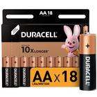 Батарейка алкалиновая Duracell Basic, AA, LR6-18BL, 1.5В, блистер, 18 шт. - Фото 1