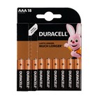 Батарейка алкалиновая Duracell Basic, AAA, LR03-18BL, 1.5В, блистер, 18 шт. - Фото 3