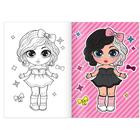 Раскраски набор WOW Girls, А5, 6 шт. по 12 стр. - Фото 7