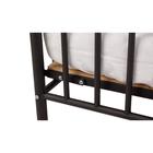 Кровать детская Polini kids Vintage 110 металлическая, чёрная, матовая - Фото 5