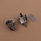 Застёжка для сумки, 3×2 см, цвет чёрный никель - Фото 4