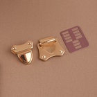 Застёжка для сумки, 4×4.2 см, цвет золотой - Фото 2