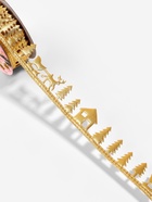 Лента декоративная фигурная «Новогодний лес», 30 мм, 9±0.5 м, цвет золотой - Фото 2