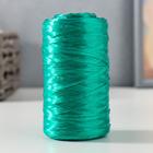 Пряжа "Для вязания мочалок" 100% полипропилен 400м/100±10 гр в форме цилиндра (изумрудный) - фото 318661627