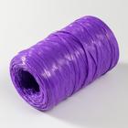 Пряжа "Для вязания мочалок" 100% полипропилен 400м/100±10 гр в форме цилиндра (фиолетовый) - Фото 2