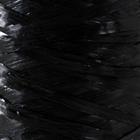 Пряжа "Для вязания мочалок" 100% полипропилен 400м/100±10 гр в форме цилиндра (черный) - Фото 3