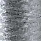 Пряжа "Для вязания мочалок" 100% полипропилен 400м/100±10 гр в форме цилиндра (серебро) - Фото 3