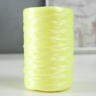 Пряжа "Для вязания мочалок" 100% полипропилен 400м/100±10 гр в форме цилиндра (Лимон) - Фото 4