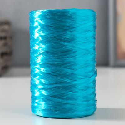Пряжа "Для вязания мочалок" 100% полипропилен 400м/100±10 гр в форме цилиндра (бирюза перл.)