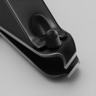 Кусачки - книпсер маникюрные, скошенное лезвие, 6,2 см, цвет чёрный - Фото 4