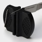 Заточка для ножей Доляна, 7.5×6×2.5 см, с 2 отделениями для стальных и керамических ножей, МИКС - Фото 5