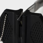 Заточка для ножей Доляна, 7.5×6×2.5 см, с 2 отделениями для стальных и керамических ножей, МИКС - Фото 6