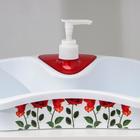 Подставка для ванных и кухонных принадлежностей с дозатором, 26×12×13 см, цвет МИКС 7064492 - фото 319909407