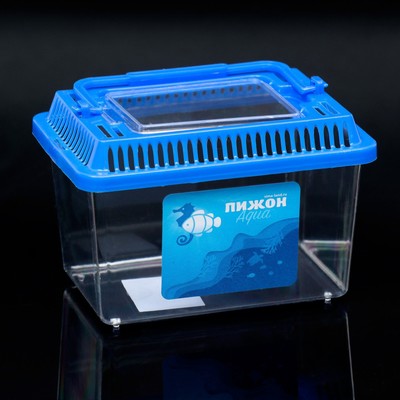 Переноска прямоугольная, 13.5×9.3×10 см, синий