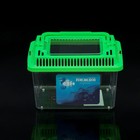 Переноска прямоугольная, 13.5×9.3×10 см, зелёный - Фото 2