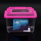 Переноска-отсадник, прямоугольный, 13.5×9.3×10 см, розовый - Фото 2