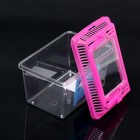 Переноска-отсадник, прямоугольный, 13.5×9.3×10 см, розовый - Фото 4