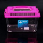 Переноска прямоугольная, 21,3 х 14 х 14,5 см, розовый - Фото 2