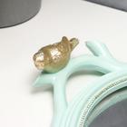 Подставка интерьерная полистоун с зеркалом "Золотые птицы" голубая 5х26,5х50,5 см - фото 804608452