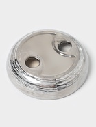 Набор аксессуаров для ванной комнаты «Нити», 4 предмета, мыльница, дозатор 400 мл, 2 стакана, серебряный - Фото 4