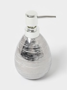 Набор аксессуаров для ванной комнаты «Нити», 4 предмета, мыльница, дозатор 400 мл, 2 стакана, серебряный - Фото 6