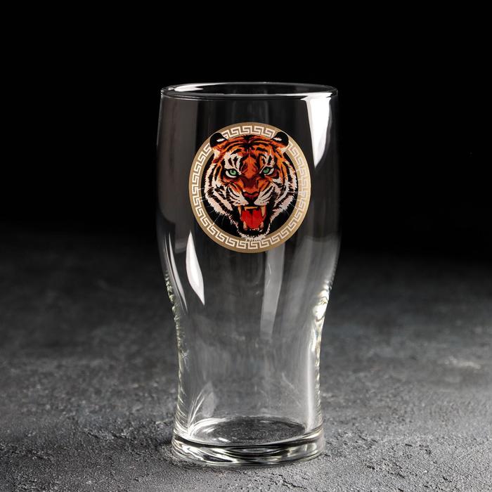 Стакан для пива «Сильные тигры», 570 мл - Фото 1