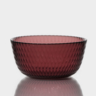 Салатник стеклянный «Идиллия», 350 мл, d=12 см, цвет лилак - Фото 1