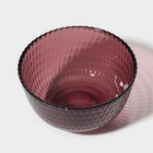 Салатник стеклянный «Идиллия», 350 мл, d=12 см, цвет лилак - Фото 2