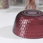 Салатник стеклянный «Идиллия», 350 мл, d=12 см, цвет лилак - Фото 6