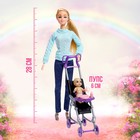 Кукла-модель шарнирная «Дженнифер» с малышом, коляской и аксессуарами, МИКС - фото 27093549