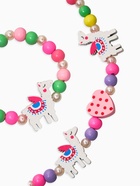 Набор детский «Выбражулька» 2 предмета: бусы, браслет, ламы, цветной - Фото 2