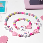 Набор детский «Выбражулька» 2 предмета: бусы, браслет, ламы, цветной - Фото 6